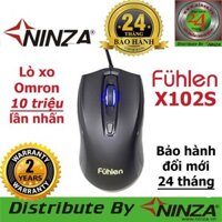 Chuột chơi game Fuhlen X102S, 2400DPI,Lò xo Omron 10 triệu click | SM680R M87S