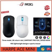 Chuột chơi game không dây ba chế độ ROG HARPE ACE MINI, cảm biến quang học AimPoint Pro, tốc độ trả lại 8K, công nghệ không dây speednova, chuột nhẹ thể thao điện tử chuyên nghiệp