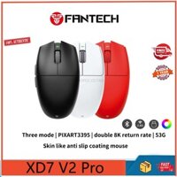 Chuột chơi game không dây ba chế độ FANTECH XD7 V2 Pro, tốc độ trả lại gấp đôi 8K, chuột chơi game điện tử nhẹ PIXART3395,53G