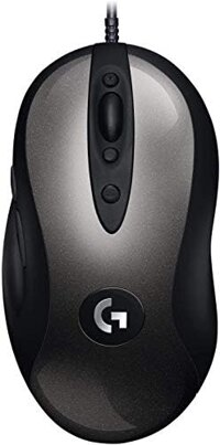Chuột chơi game Logitech G MX518: Cảm biến Hero 25K, 25.600 DPI, Bộ xử lý ARM, 8 nút có thể lập trình – Màu Đen/Xám