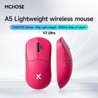 Chuột Chơi Game Mchose A5 V2 Siêu Hồng Ba Mẫu Không Dây 2.4G 26000DPI Chuột Ánh Sáng Cho Laptop PC Văn Phòng