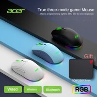 Chuột chơi game mouse acer chuột không dây có dây Bluetooth Ba chế độ RGB hiệu ứng ánh sáng điện tử Macro lập trình máy tính văn phòng pad CFGQ