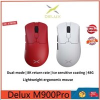 Chuột chơi game và chơi game không dây 8K nhẹ Delux M900Pro PAW3395