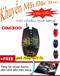 Chuột chơi Game Warship GM300 + Tặng Lót Chuột Đèn Led