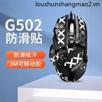 Chuột Chống Trơn Trượt Miếng Dán Logitech G502 Miếng Dán Anh Hùng Có Dây Chống Mồ Hôi Miếng Dán Chống Trơn Trượt Thằn Lằn Da Mờ Chống