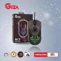 Chuột chuyên Game cao cấp NTC GIZA M3 Matrix, Led RGB, DPI 4000, BH 2 năm (Đen)