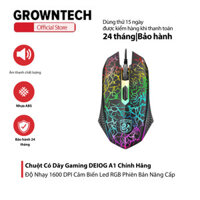 Chuột Có Dây Gaming DEIOG A1 Chính Hãng Độ Nhạy 1600 DPI Cảm Biến Led RGB Phiên Bản Nâng Cấp