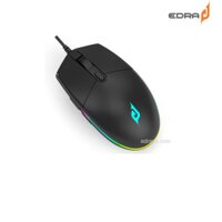Chuột có dây Gaming E-DRA EM6102 Pro; USB 2.0; 1000:10000 DPI; LK Optical (80M Lifes); Led RGB; 6D+1Scroll; màu đen