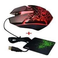 Chuột có dây gaming M336,  đèn led RGB, kết nối cổng USB