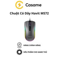 Chuột Có Dây Havit MS72 Độ Nhạy Lên Đến 1200 DPI , Có Đèn RGB