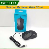 Chuột có dây Rapoo N1600 Silent (Đen)