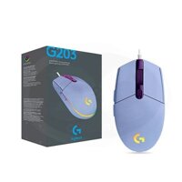 chuột có dâyt Logitech G203 Tím (910-005853)