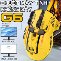 Chuột Cơ Gaming Máy Tính Không Dây G6 Pro 2023 Cao Cấp Mô Hình Robot Transformer Chuyên Chơi Game, Văn Phòng Với LED RGB