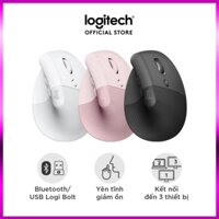 Chuột công thái học không dây Logitech Lift Vertical - Bluetooth|USB, giảm ồn, Windows/Mac - Siêu sale giá tốt