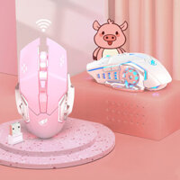 Chuột Dell không dây Xiaomi văn phòng thích hợp máy tính xách tay Huawei chơi game màu hồng sạc cơ HP