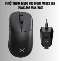 CHUỘT DELUX M500 PRO MULTI MODES ĐEN (PAW3395 MAX/58G)