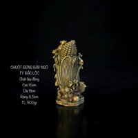 Chuột đứng bắp ngô- Tý đắc lộc- tượng đồng phong thuỷ