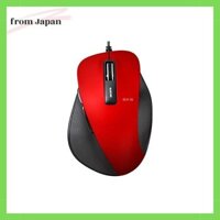 Chuột ELECOM Có dây Size L 5 nút (Nút sau / chuyển tiếp) BlueLED Ultimate Grip Đỏ M-XGL10UBRD