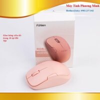 Chuột Fuhlen không dây A06 G hồng Pinhk siêu cute, nhanh nhạy, độ bền cao - Hàng chính hãng cao cấp