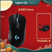 Chuột game có dây RGB Logitech G403 Hero - cảm biến 25k, công thái học, nhẹ 87g, 6 nút lập trình -Hàng Chính Hãng