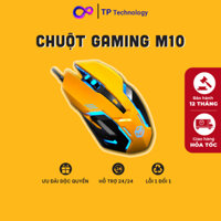 Chuột Gaming Cao Cấp M10 kết nối USB - Chuột chơi game có dây, LED đổi màu, 6 nút bấm 3200 DPI