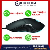 Chuột gaming, chuột máy tính có dây Digicom Inphic PB1P Pro 4800 DPI Silent chống ồn LED đổi màu cực đẹp