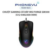 Chuột gaming có dây MSI FORGE GM300 (màu đen) (S12-0402300-HH9) - Bảo hành 12 tháng