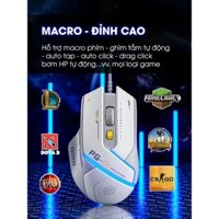 Chuột gaming có dây TEKKIN INPHIC PG1 12800 DPI 1000hz led RGB 6 nút bấm có app chuột chơi game công thái học giá rẻ