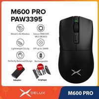 Chuột Gaming Delux M600 PRO, Không Dây 2 Modes, Pixart 3395, 26000 DPI.