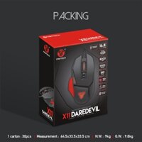 Chuột Gaming FANTECH X11 DAREDEVIL 8000DPI LED RGB 168 Triệu Màu 8 Phím Macro - Hàng phân phối chính hãng.