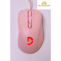 Chuột Gaming Fuhlen G90 Màu Hồng Led RGB, Nút Bấm Bất Tử - Hàng Chính Hãng