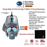 Chuột Gaming Game Thủ Có Dây T-Wolf  V7- Chuột Led Máy Tính Chơi Game Có Dây