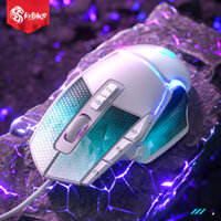 Chuột gaming Ghost 14D, chuột máy tính có đèn led RGB, độ phân giải cao 12800DPI, cổng cắm USB, PUBG autotap