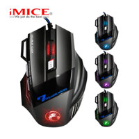 Chuột Gaming iMICE X7 Có Dây Led 7 Màu, Chơi Game Siêu Mượt, Dây Dù Cao Cấp, Độ Nhạy 3200 FULL BOX DPI bh 12 tháng.