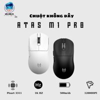 Chuột gaming không dây ATAS M1 PRO - 3 mode kết nối - Pixart 3311 - Pin 500mAh - Có app tùy chỉnh - DPI 12000