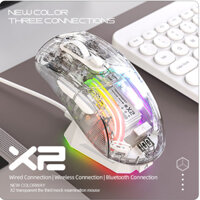 Chuột Gaming Không Dây Attack Shark X2 PRO, 3 Mode: Bluetooth, 2.4G, RGB Pro