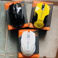 Chuột Gaming Không Dây Newmen E500 (2.4Ghz) - Đủ 3 màu Trắng, Đen, Vàng