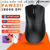 Chuột Gaming Không Dây Bluetooth Attack Shark R1 Siêu Nhẹ Chip Cảm Biến PAW 3311 Siêu Xịn Thiết Kế Công Thái Học Pc Lap