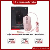 Chuột Gaming Motospeed V70 - RGB (Pink)