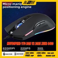 Chuột Gaming Motospeed V70 RGB V2 (ZUES 6400 TƯƠNG ĐƯƠNG PXART 3327B – MACRO) | CHÍNH HÃNG BẢO HÀNH 12 THÁNG