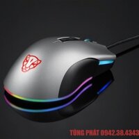 Chuột Gaming Motospeed V70 (PW3325) NEW RGB có LED thay đổi theo DPI xám