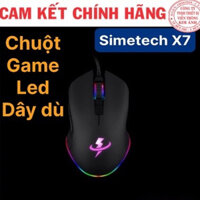 CHUỘT GAMING SIMETECH X7 LED RGB, Hàng Chính Hãng bảo hành 6 tháng