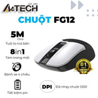 Chuột không dây A4 Tech FG12, Siêu Tiết Kiệm Pin, Độ Nhạy Chuột 1200 DPI, Full Box, Bảo Hành 12 Tháng