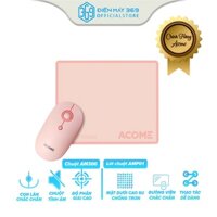 Chuột Không Dây ACOME AM300 Và tấm lót Chuột AMP01 Chuột Tĩnh Âm khuyến mãi kèm theo Pin - Bảo hành 12 THÁNG .