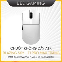 Chuột không dây ATK BLAZING SKY – F1 PRO MAX TRẮNG (Mắt đọc: PAW3950 / 45g / 8k Polling Rate)