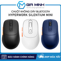 Chuột Không Dây Bluetooth HyperWork Silentium Mini - MS01M - Bấm Chống Ồn - Dùng Được Cho Macbook - Bảo Hành 12 Tháng