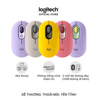 Chuột Không Dây Bluetooth Logitech POP Mouse | Silent Click | Kết Nối 3 Thiết Bị | Pin 2 Năm | Hàng Chính Hãng