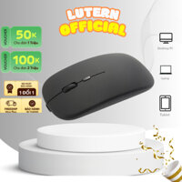 Chuột không dây bluetooth wireless mouse cho macbok máy tính laptop kết nối USB sạc pin click không ồn | Lutern_official