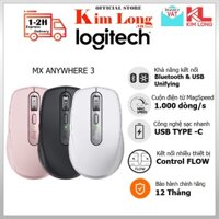 Chuột không dây Bluetooth Logitech MX Anywhere 3S/ Anywhere 3/ For Mac pin sạc Li-Po 500 mAh, 8000DPI