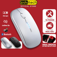 Chuột không dây bluetooth SIDOTECH M1PRO pin sạc silent chống ồn led hiện pin laptop macbook ipad pc - Hàng mới về